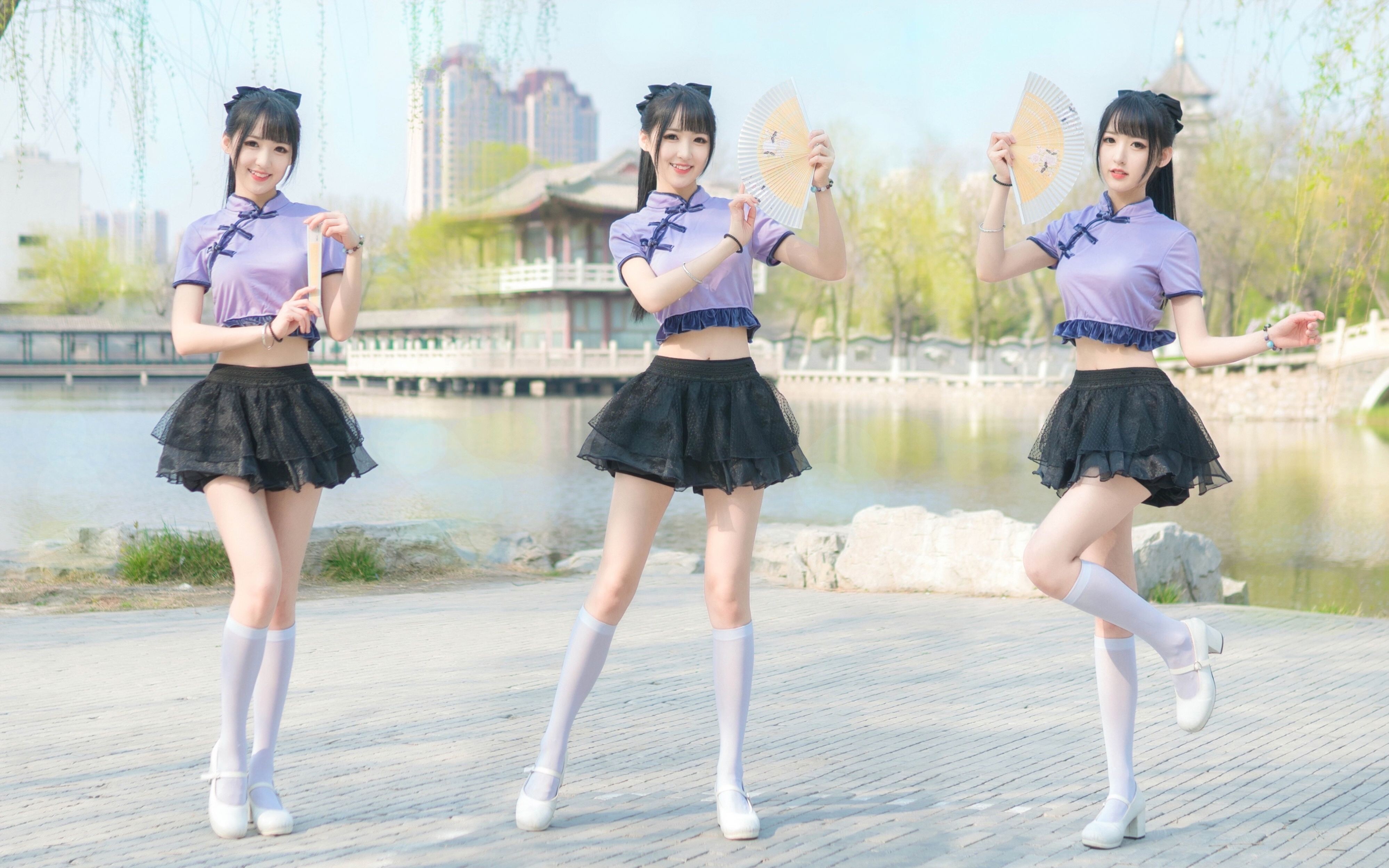 今天阳光好好☀这是谁家的姑娘在跳舞呀～