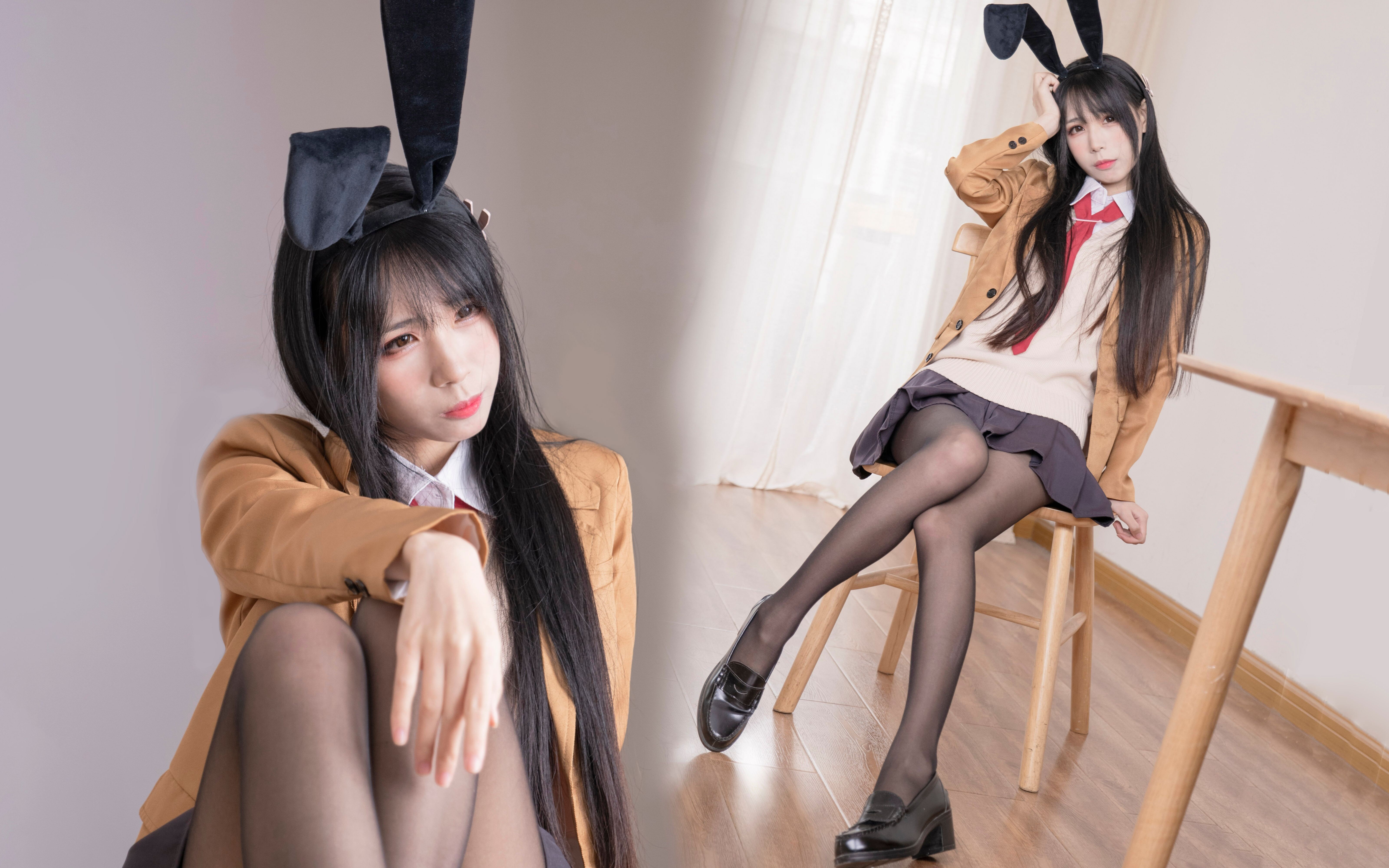 你刚才想入非非了对吧？！偷穿麻衣学姐的衣服跳舞~