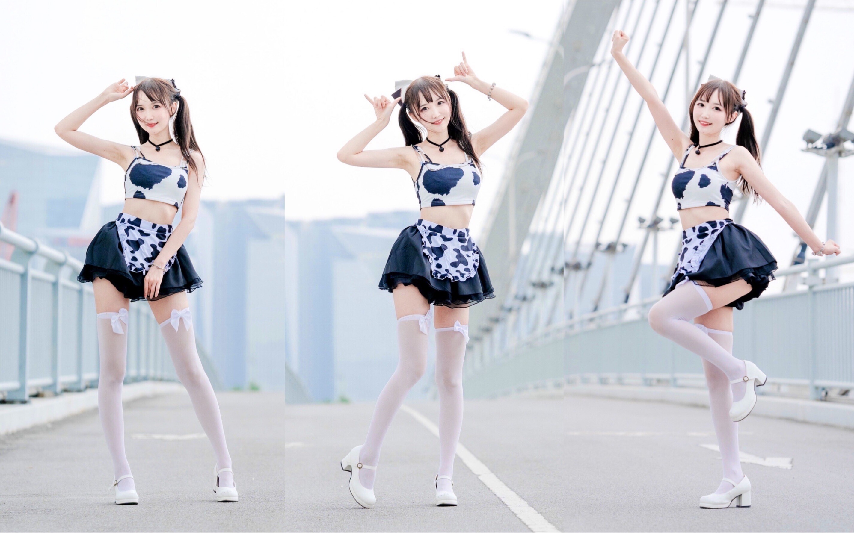 这双马尾好Q弹！激萌牛奶歌~☀